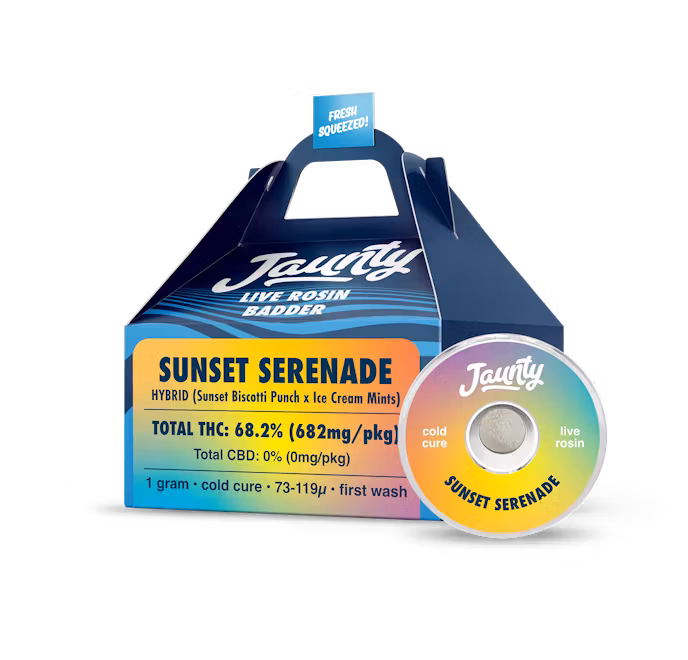 Photograph of product: Sunset Serenade | Live Rosin Badder | 1g