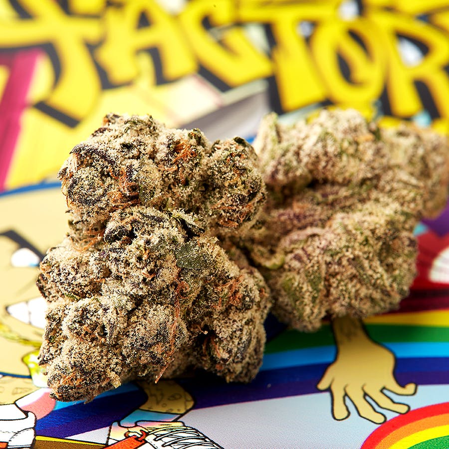 Photograph of product: THE BREAD FACTORY - RAINBOW CHERRY SMACKS 3.5G