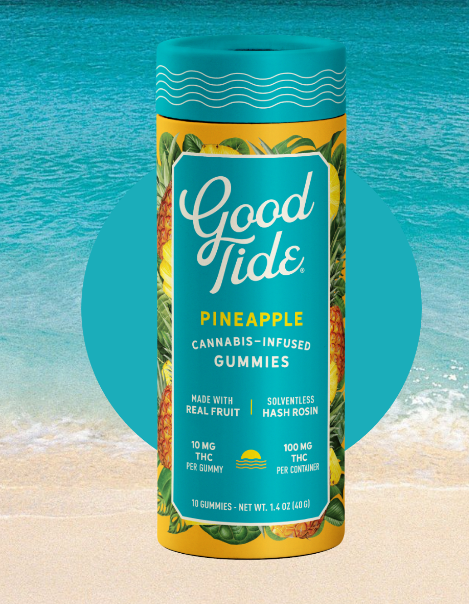 Photograph of product: Good Tide Pineapple Rosin Gummies 100mg