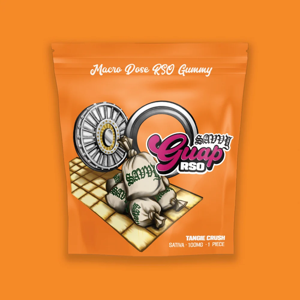 Photograph of product: Edible* - Savvy - RSO Tangie Crush gummy (S) - 100mg (1pk)