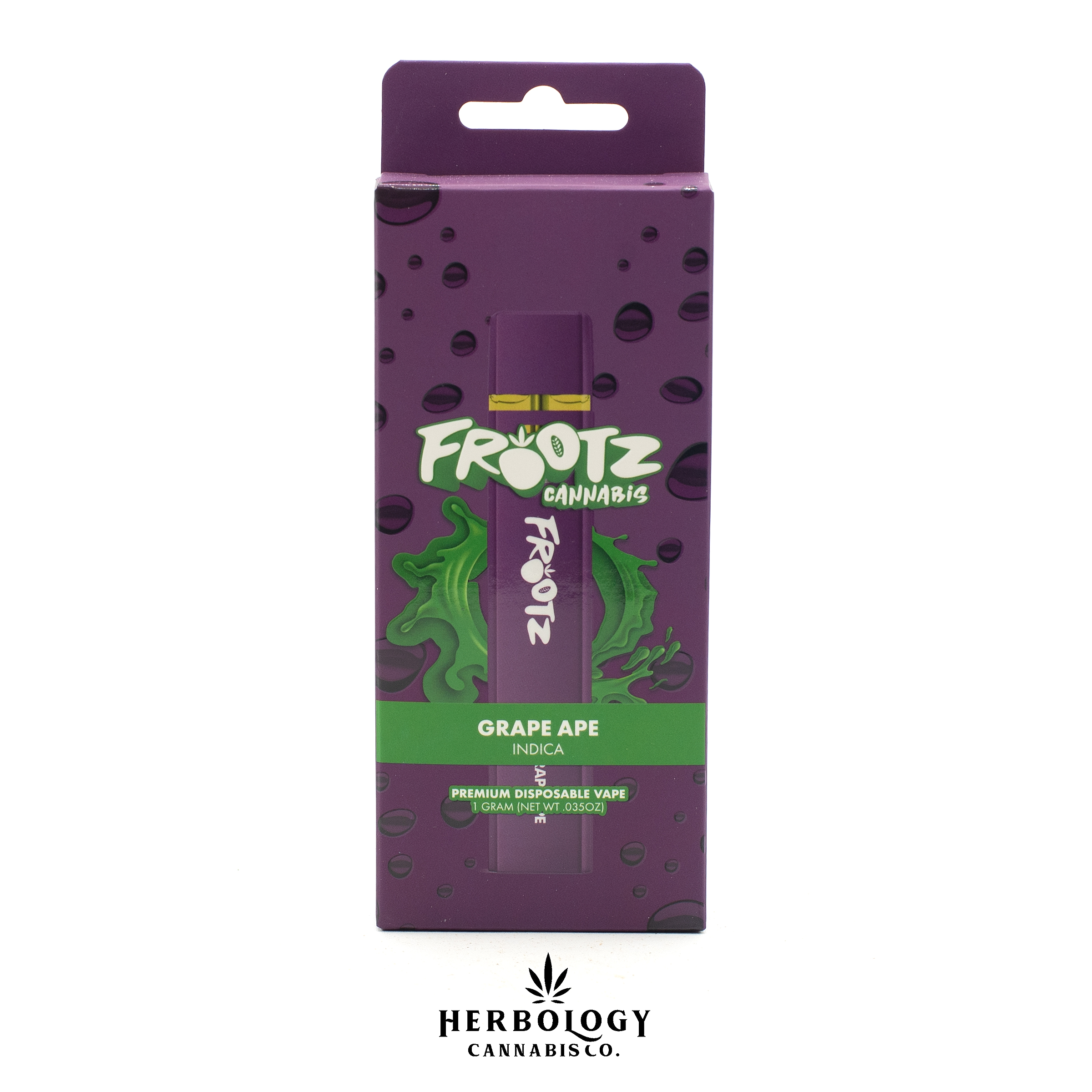 Photograph of Product: Frootz | Disposable | Grape Ape | 1g