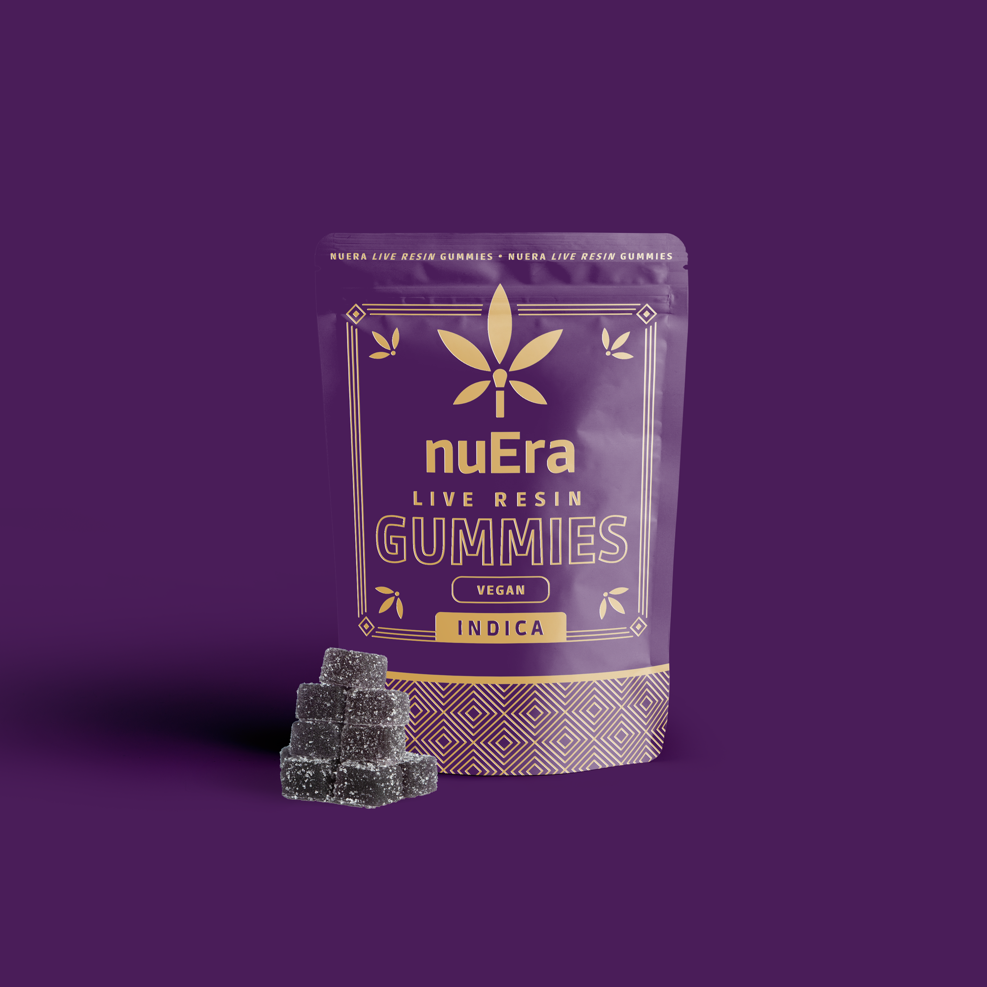 Photograph of product: Blueberry | 10mg | 10pk Live Resin Gummies | nuEra