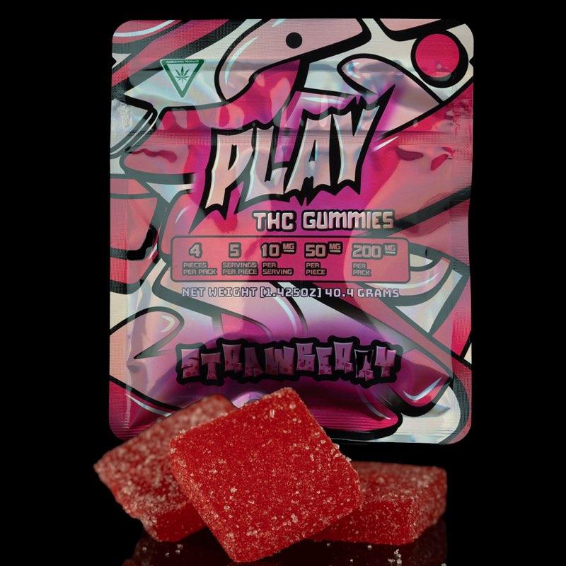 Photograph of product: Strawberry Play Gummies