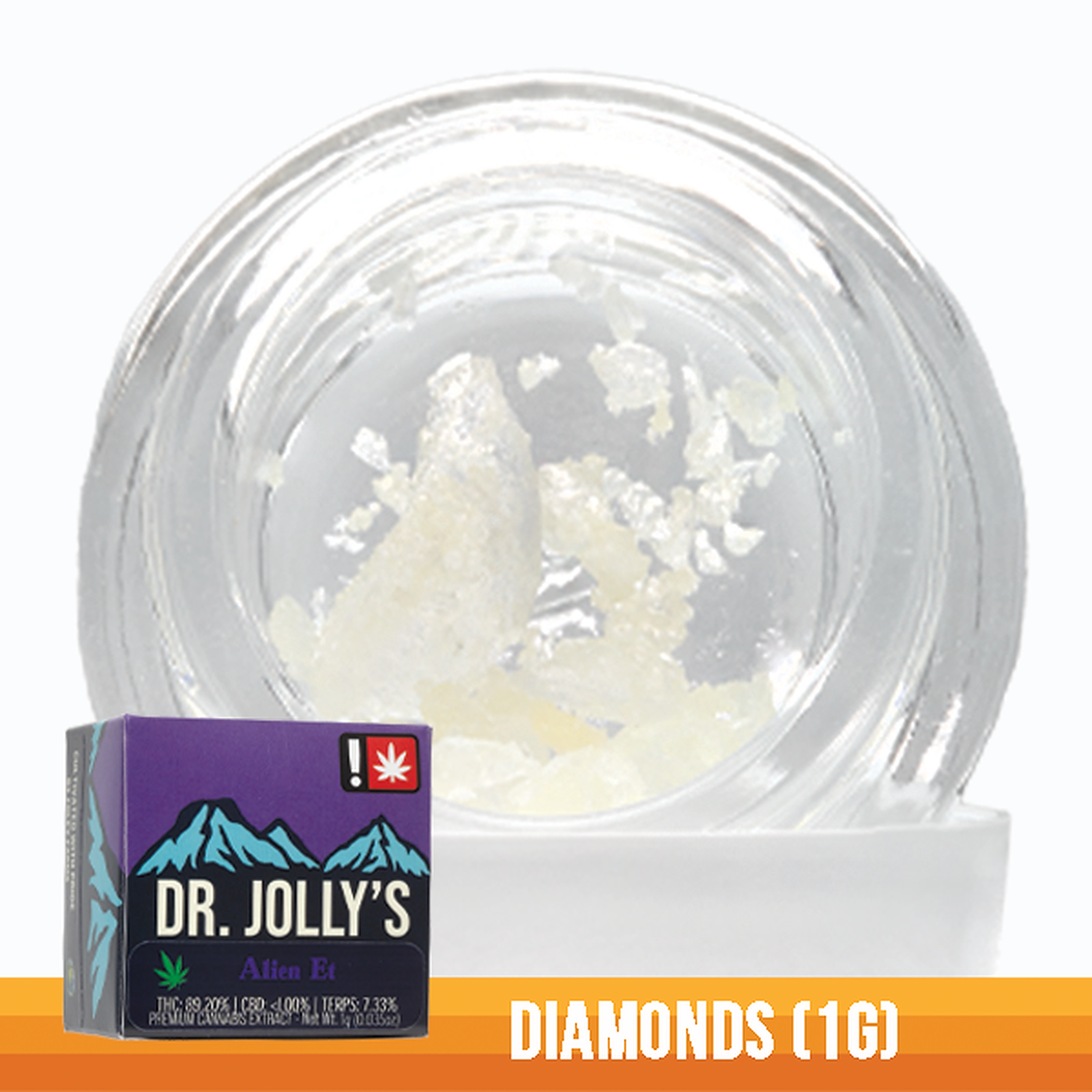 Photograph of product: Dr Jolly's > Diamonds 1g > Oui'd > Vanilla Mac