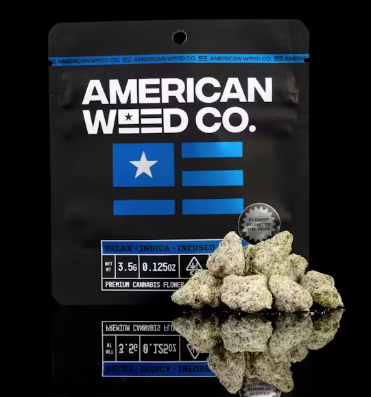 Photograph of product: American Weed Company Blue Gummy Diamond Infused - 3.5g