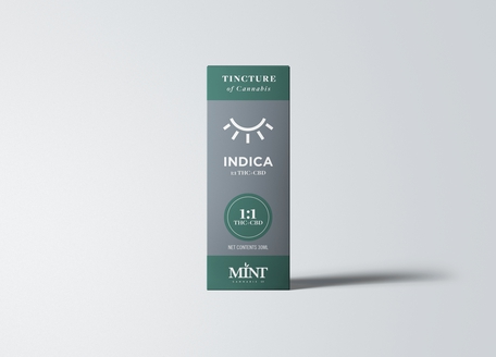 Photograph of Product: Mint Cannabis Co | Tincture | Indica | 1:1 | 500mg