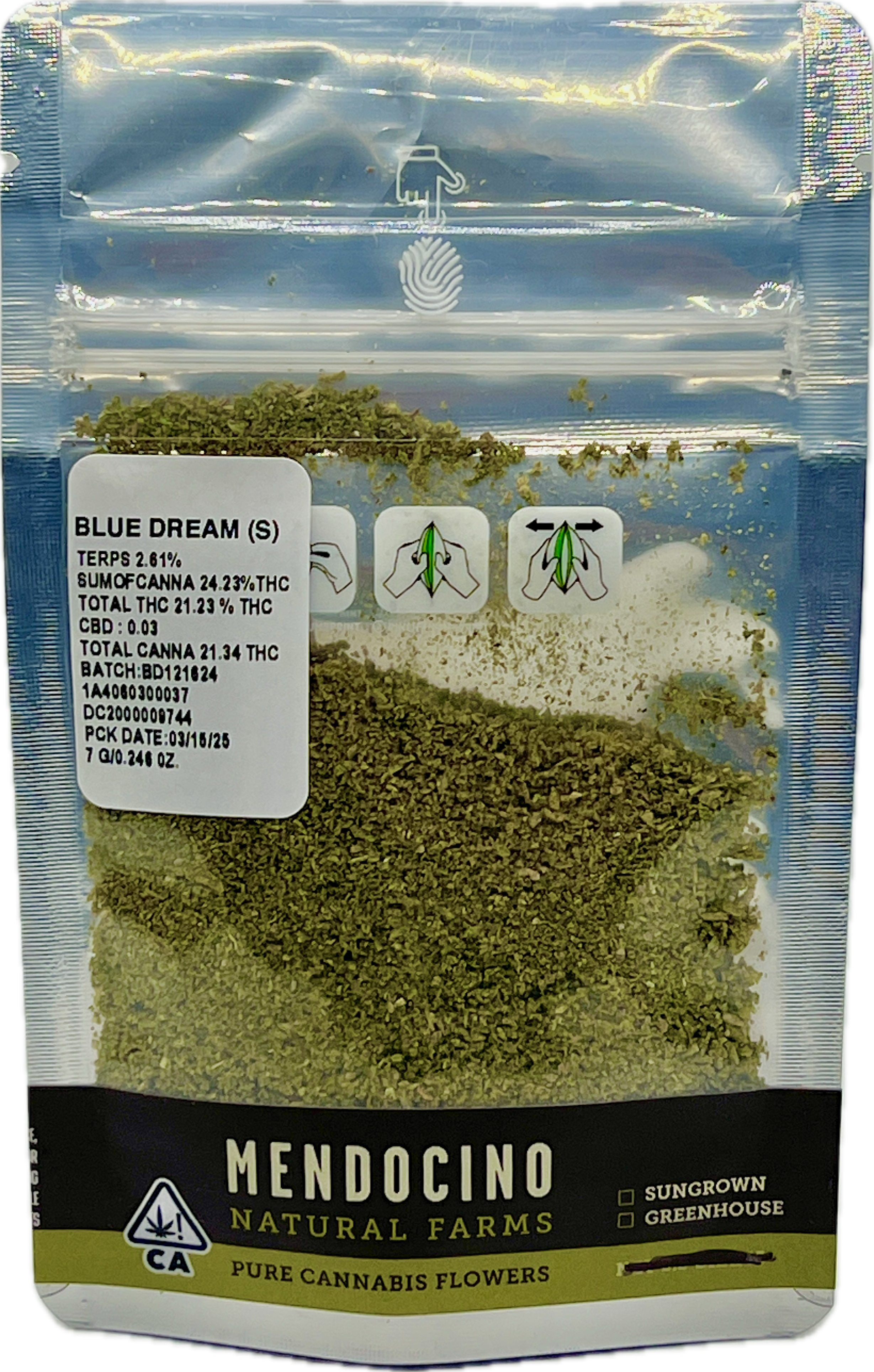 Photograph of product: MNF - Blue Dream - 7g Pre Ground