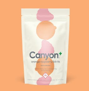 Photograph of product: Canyon Cultivation Sucker Raspberry Orange 200mg