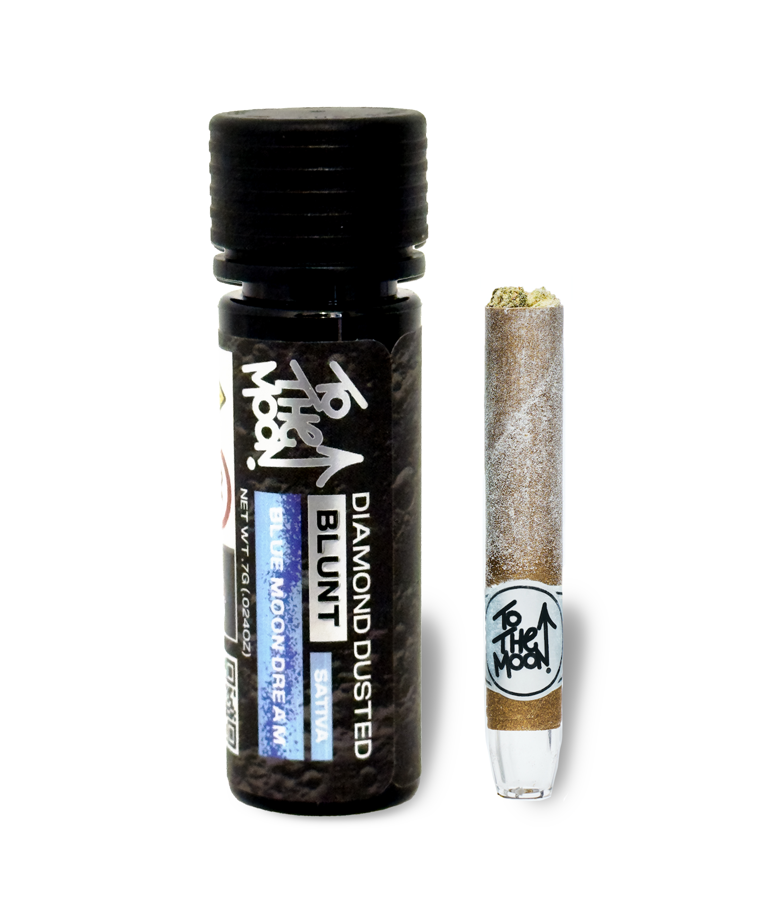 Photograph of product: Blue Moon Dream - Diamond Dusted Blunt  - 0.7g