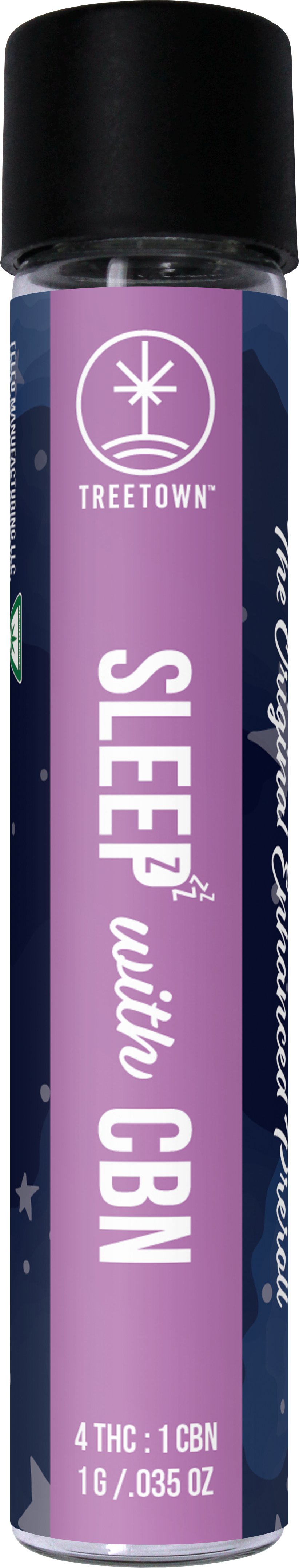 Photograph of product: 4:1 Sleep | Gorilla Glue #4 | CBN Enhanced | TreeTown