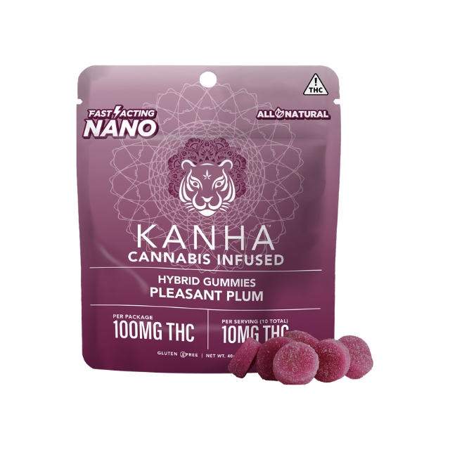 Photograph of product: Pleasant Plum  Nano Gummies 100mg {296}