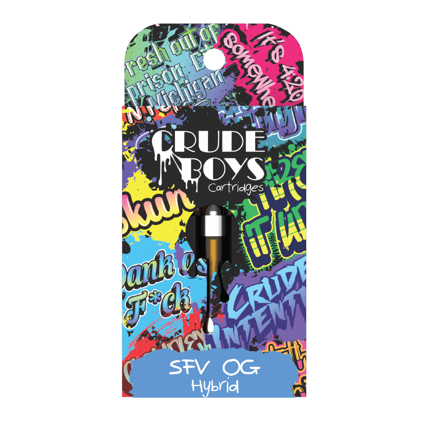 Photograph of product: Crude Boys 1g Cart SFV OG