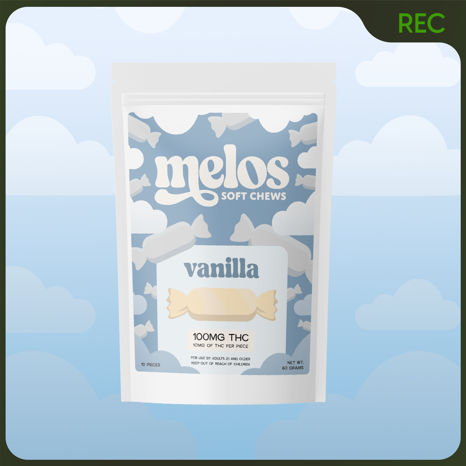 Photograph of product: Melos Soft Chews - Vanilla