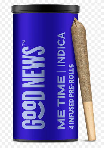 Photograph of product: Infused Pre-roll Pack - Good News - Me Time (I) - 2.5g (5pk)