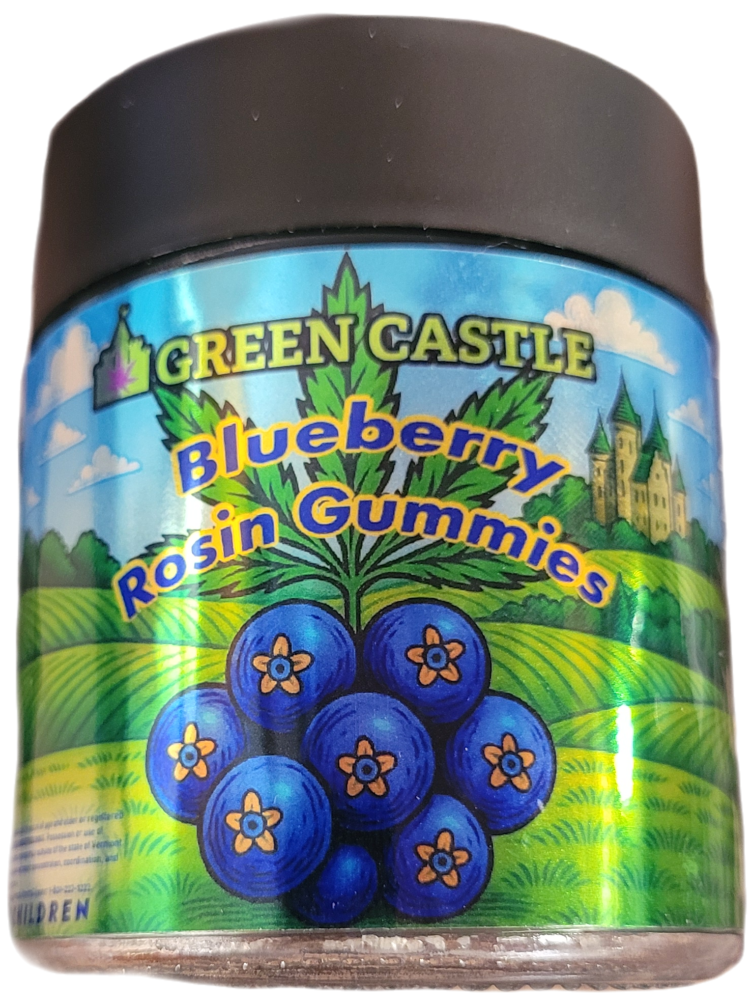 Photograph of product: 100mg Blueberry Gummies | Green Castle