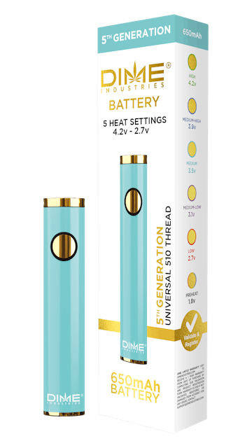 Photograph of product: Blue - 510 Battery - 