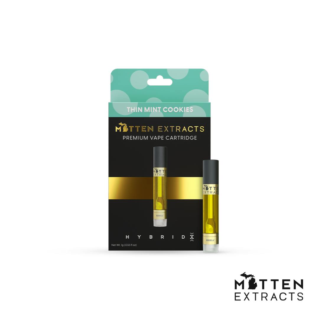 Photograph of product: Mitten Extracts Cartridge | Thin Mint Cookies - Hybrid