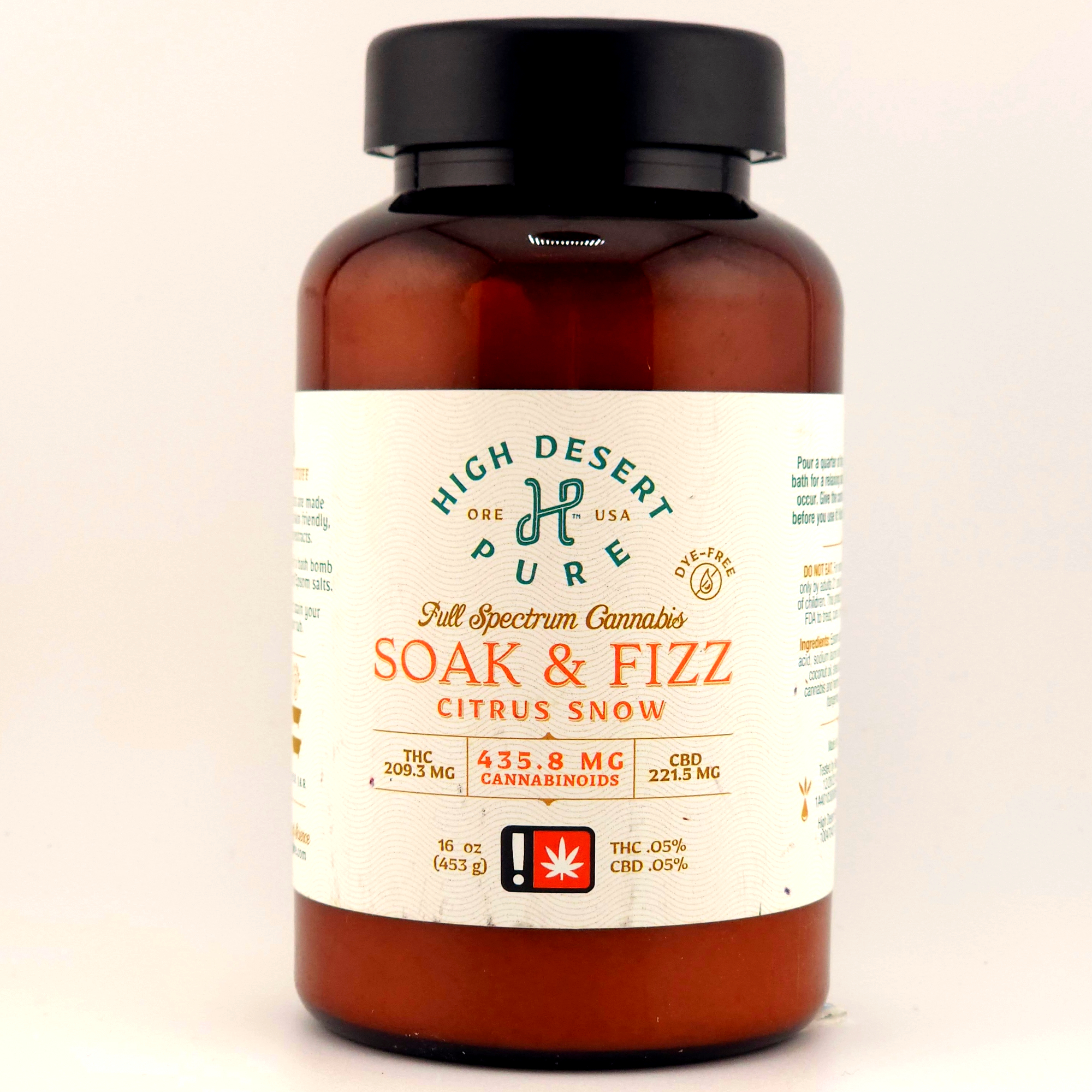 Photograph of product: High Desert Pure | Soak and Fizz [H] | Citrus Snow