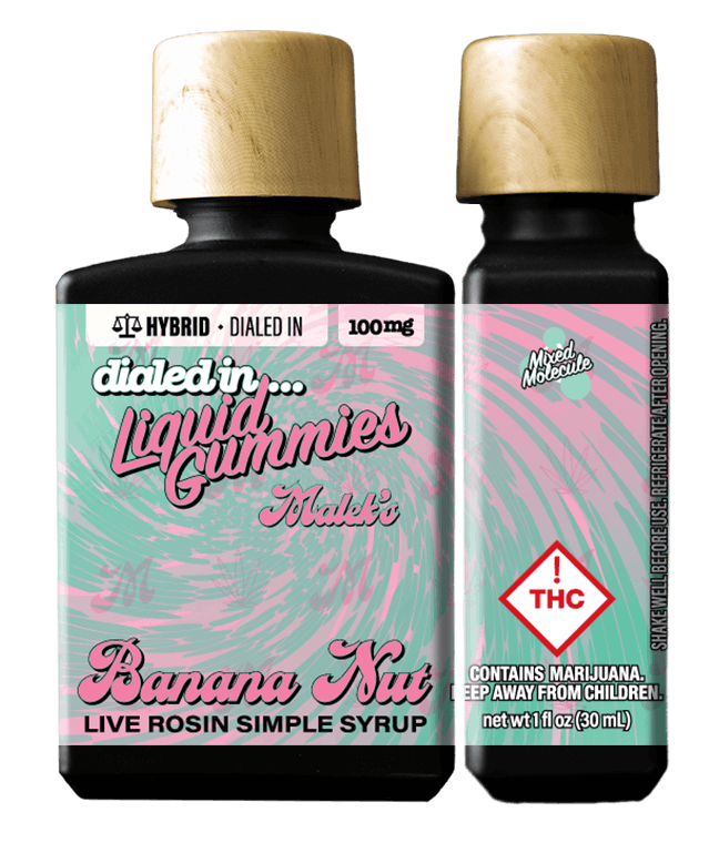 Photograph of product: Banana Nut [Batch #358] Live Rosin Simple Syrup | 100mg
