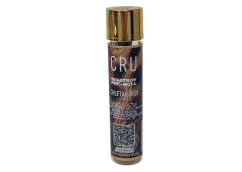 Photograph of product: CRU "FatBoy" Kief Infused PreRoll - Cheetah Piss