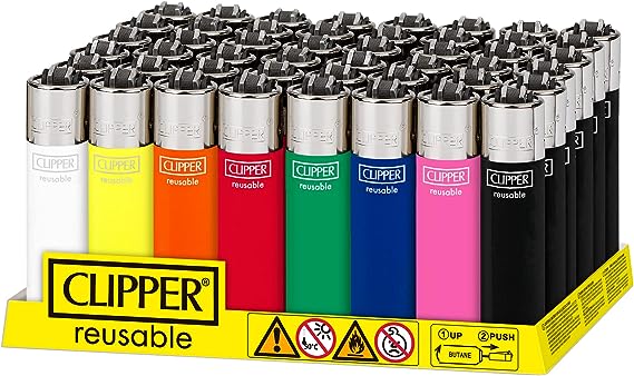 Photograph of product: Large Classic Clipper Lighter | Assorted Solid Colors