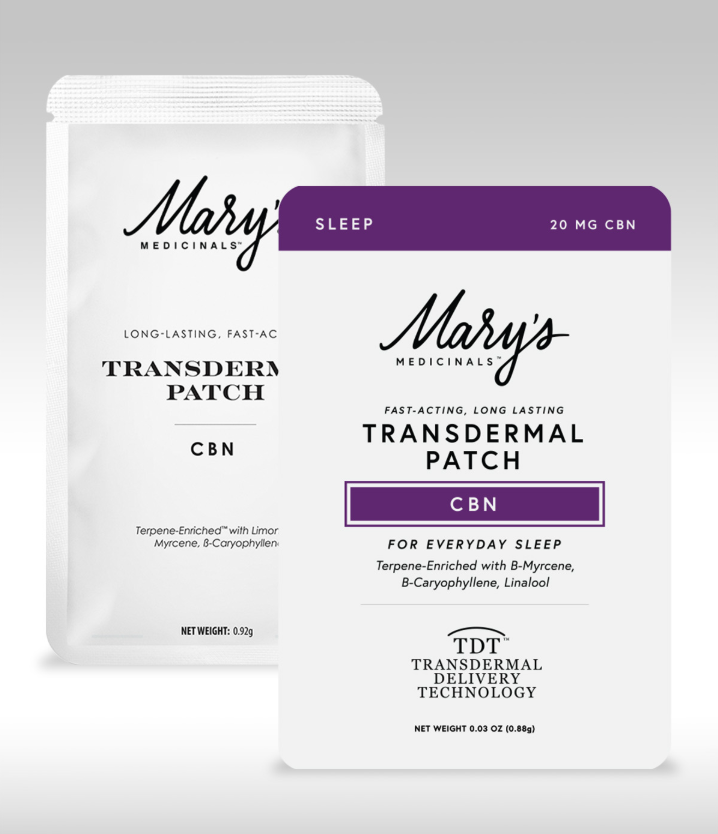 Photograph of product: Mary's Transdermal Patch CBN 20mg