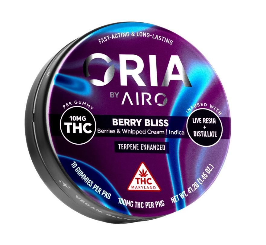 Photograph of product: Oria Gummies Berry Bliss 10mg
