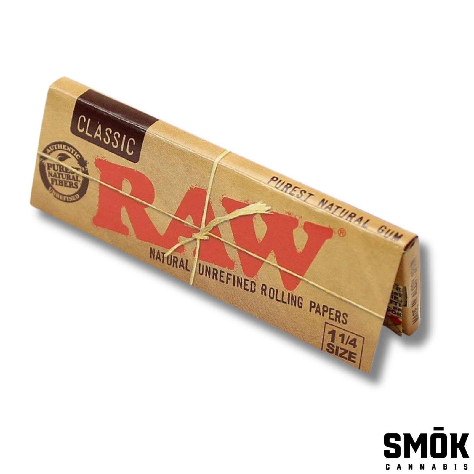 Photograph of product: RAW Authentic Classic Natural Rolling Papers 1 1/4
