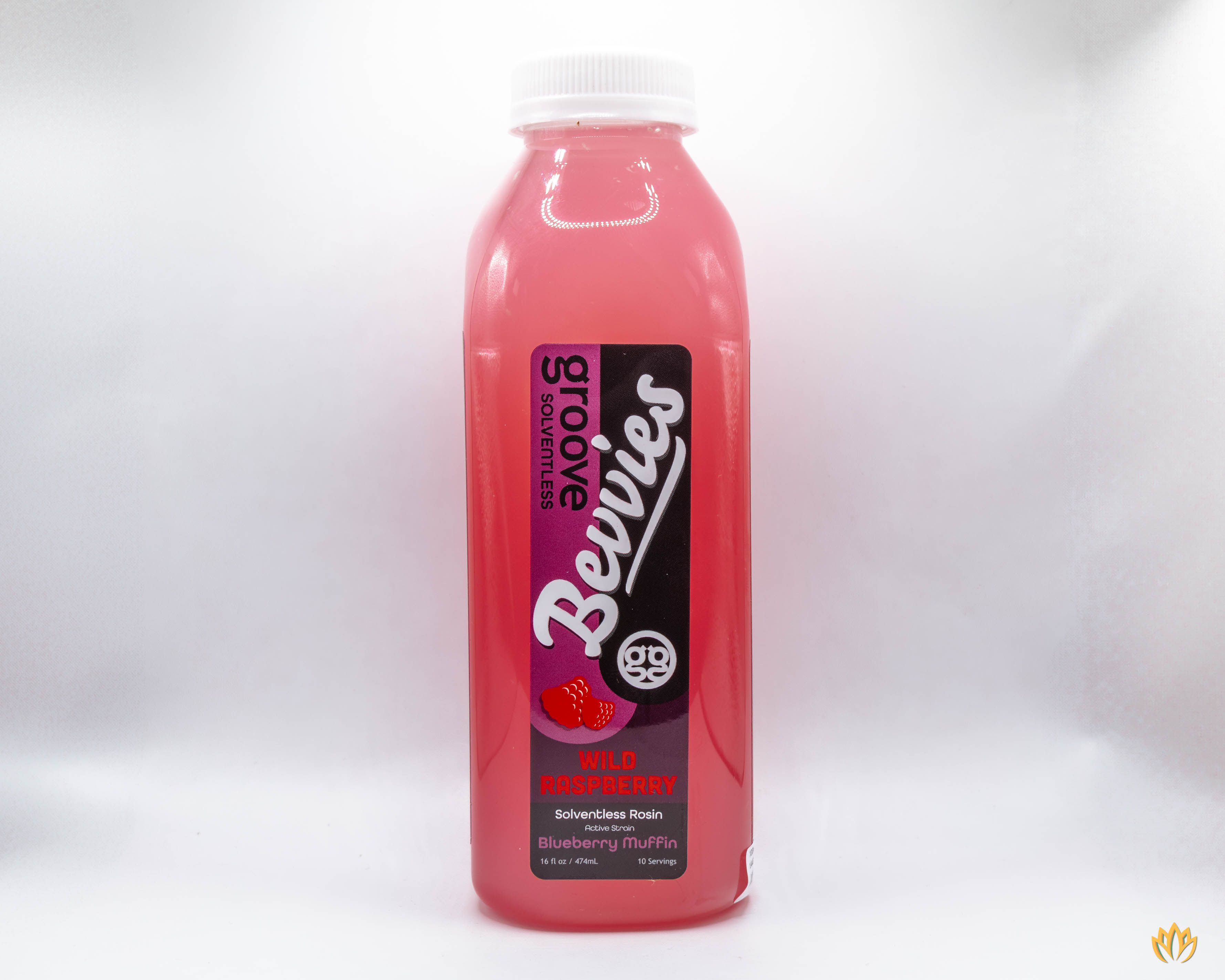 Photograph of product: Bevvies Wild Raspberry Drink 100mg 16oz