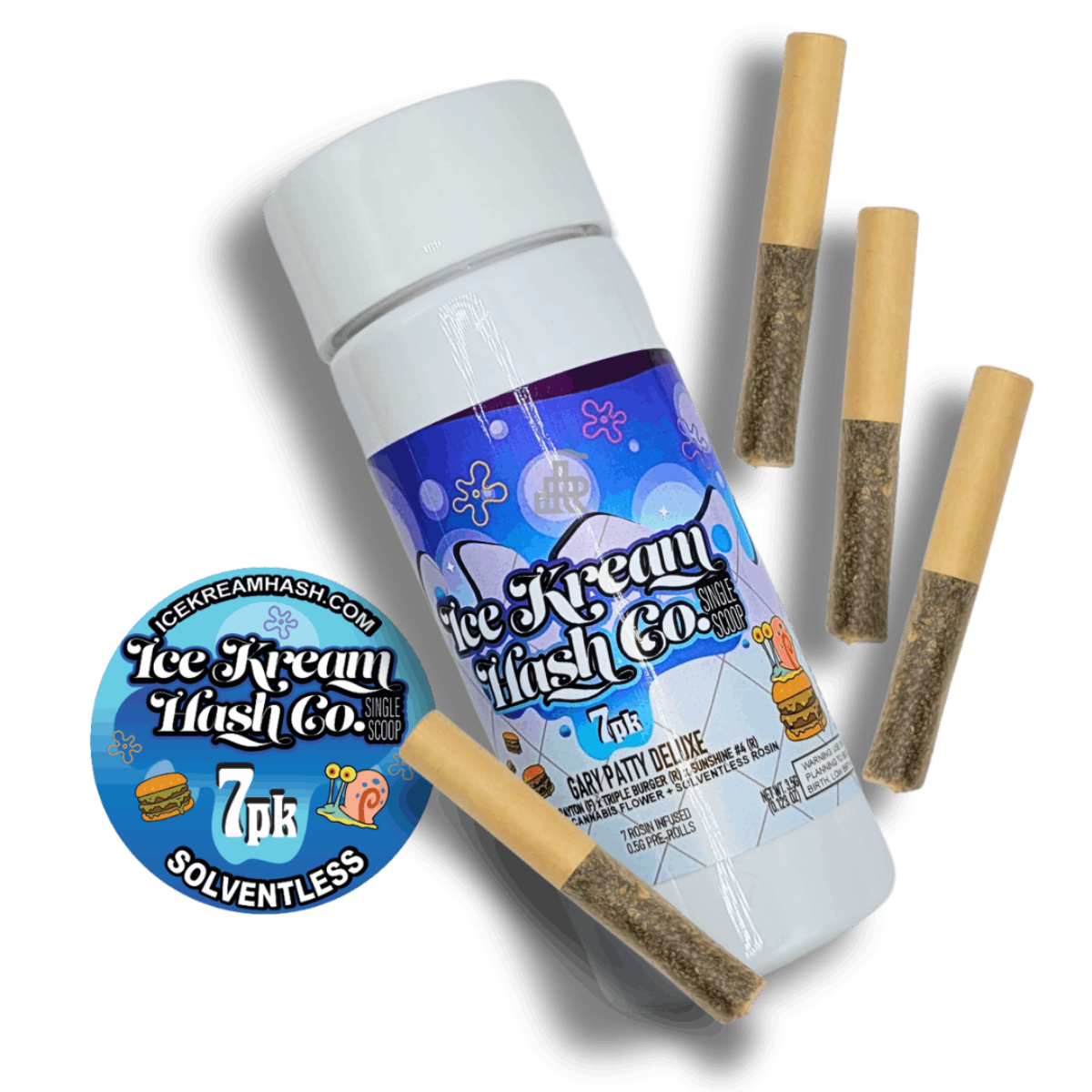 Photograph of product: Gary Patty Deluxe | Rosin Infused | 7pk