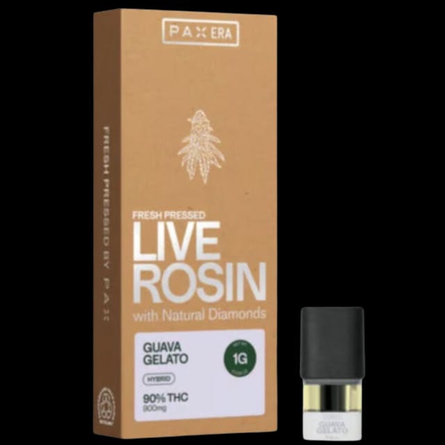 Photograph of product: PAX - Guava Gelato 1g Live Rosin Pax Pod - 