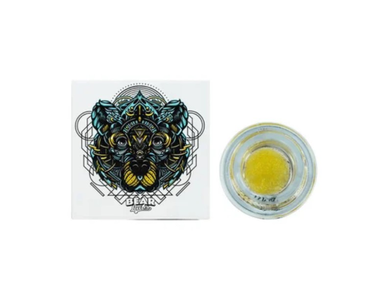 Photograph of product: BEAR LABS - CONCENTRATE (LIVE ROSIN) - - HYBRID - STRAWBERRY FIELDS