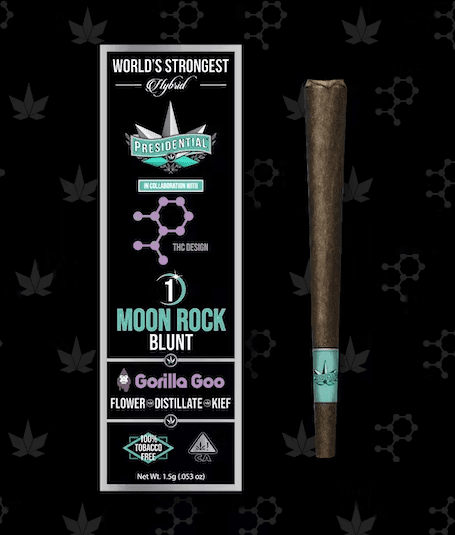 Photograph of product: Presidential Moon Rock Blunt Gorilla Goo 1.5g - 
