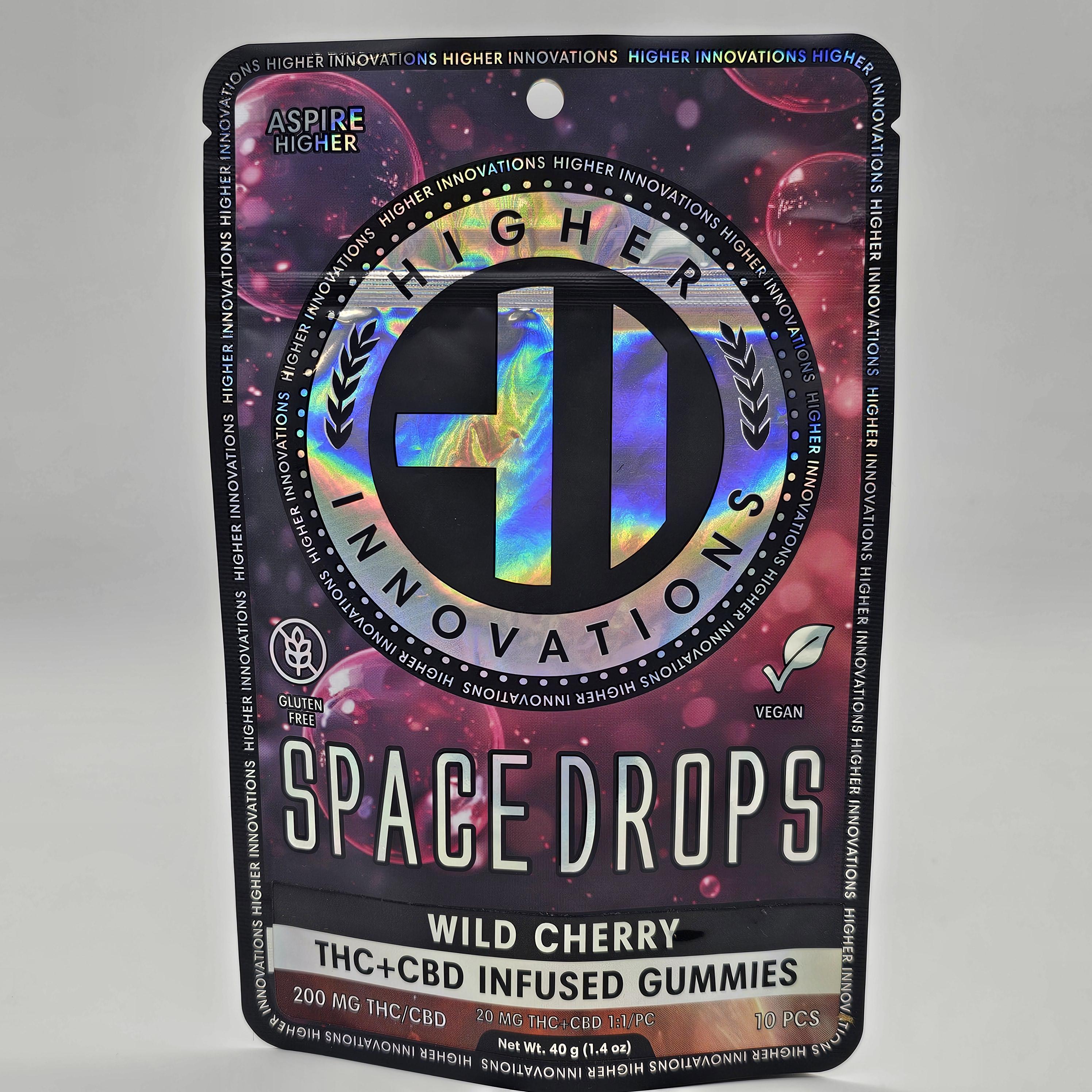 Photograph of product: HI - Wild Cherry 1:1 Space Drops w/CBD