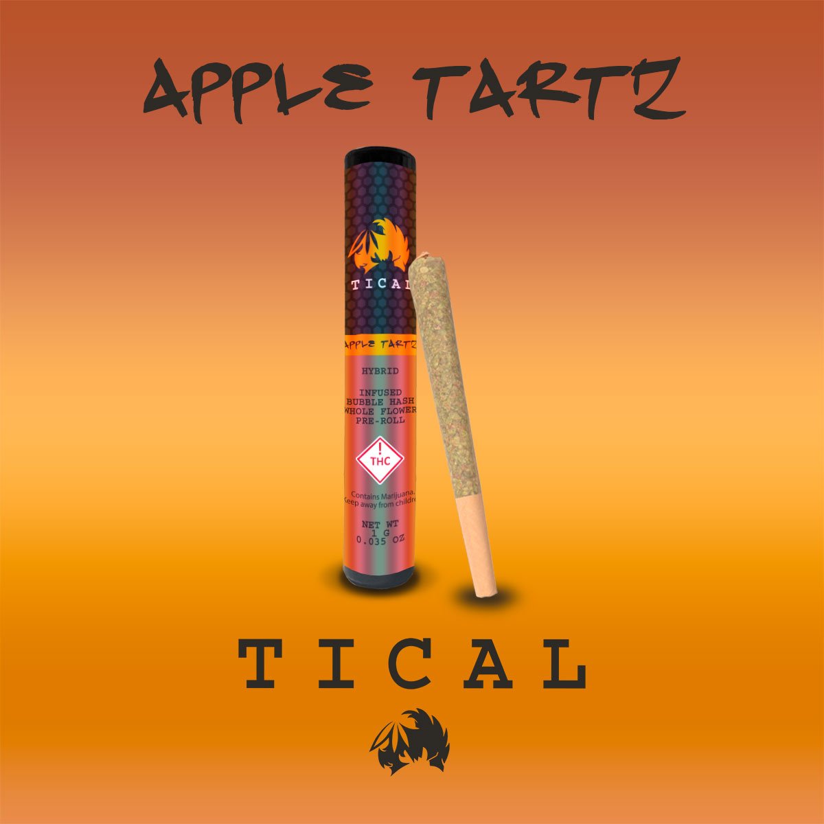 Photograph of product: TICAL -  Glitter Bomb Bubble au chocolat Infused PreRoll