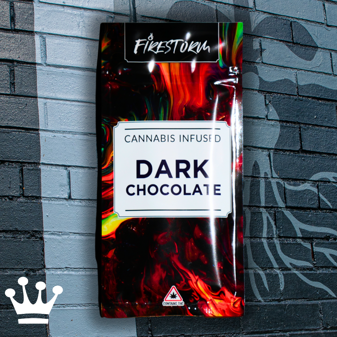 Photograph of product: Firestorm // Dark Chocolate Bar