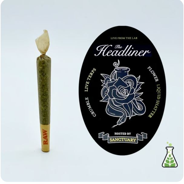 Photograph of product: The Headliner Oui'd Preroll | 1g | 38.61% TAC