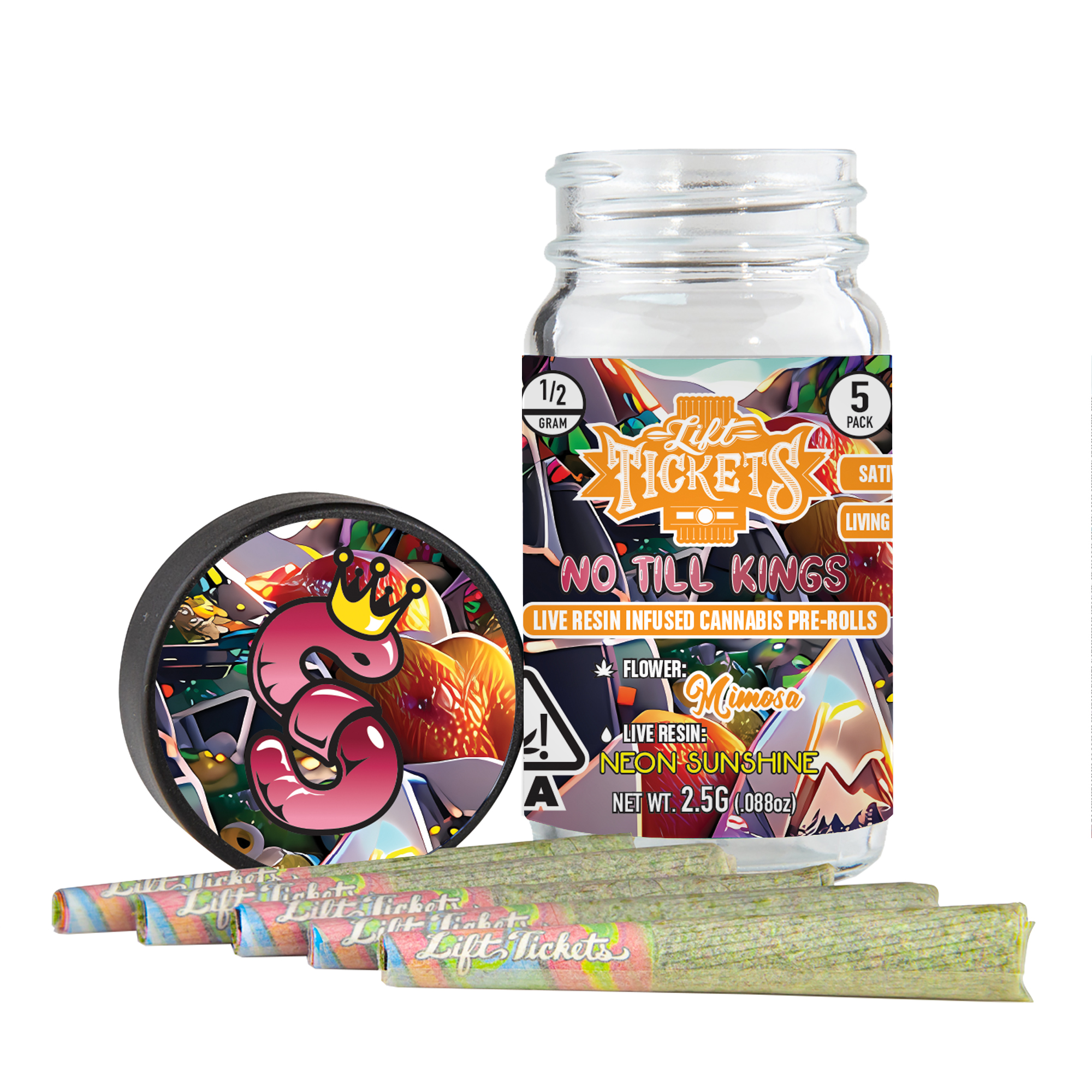 Photograph of Product: Lift Tickets | Infused Preroll  5pk | Galactic Jack
