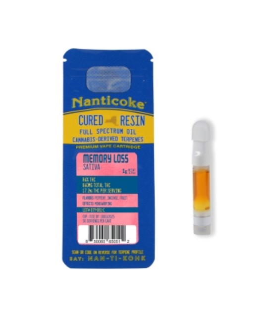 Photograph of product: Nanticoke | Memory Loss | Oui'd | 1g 510 Cart