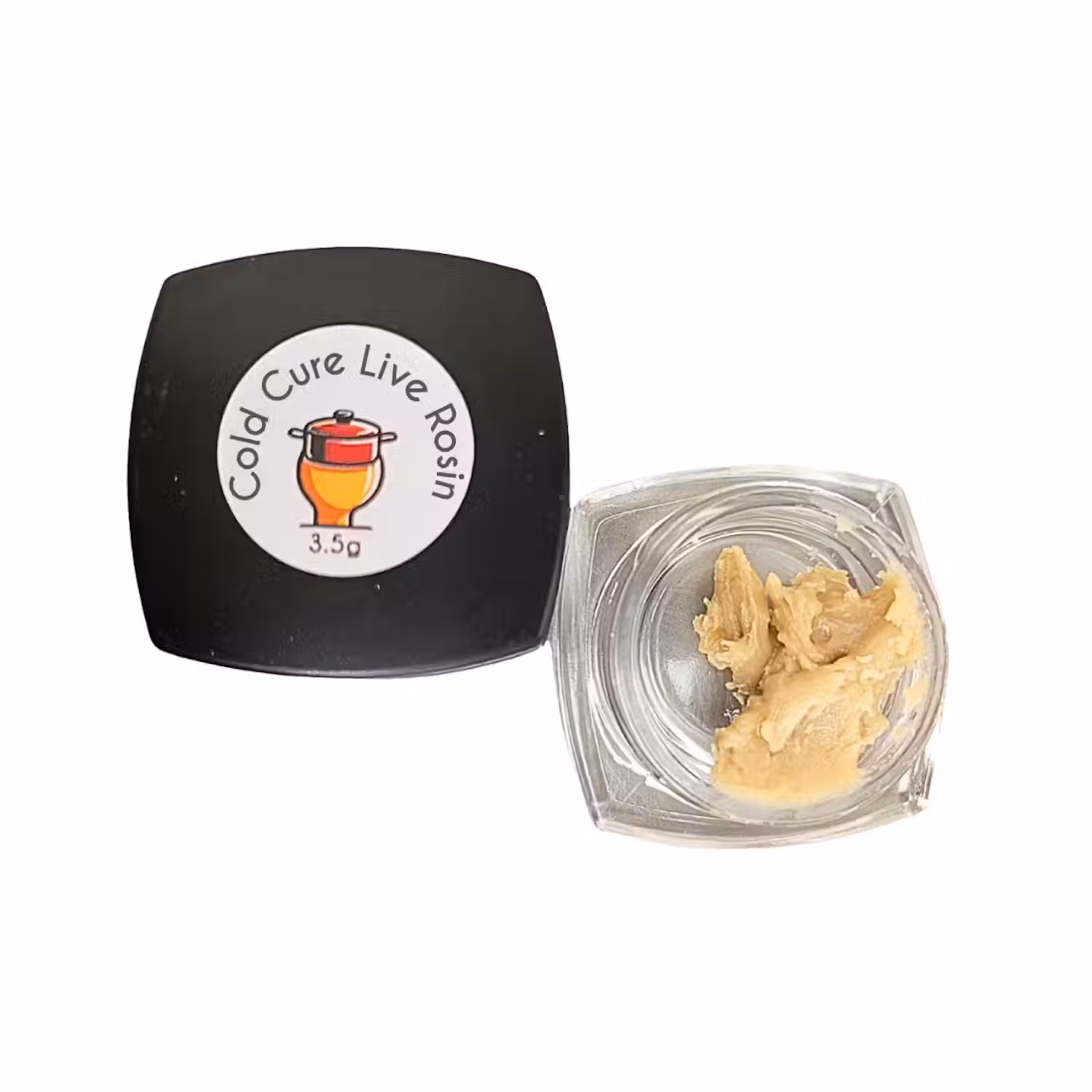 Photograph of product: Pot & Head Cold Cure Live Rosin - Gush Mintz