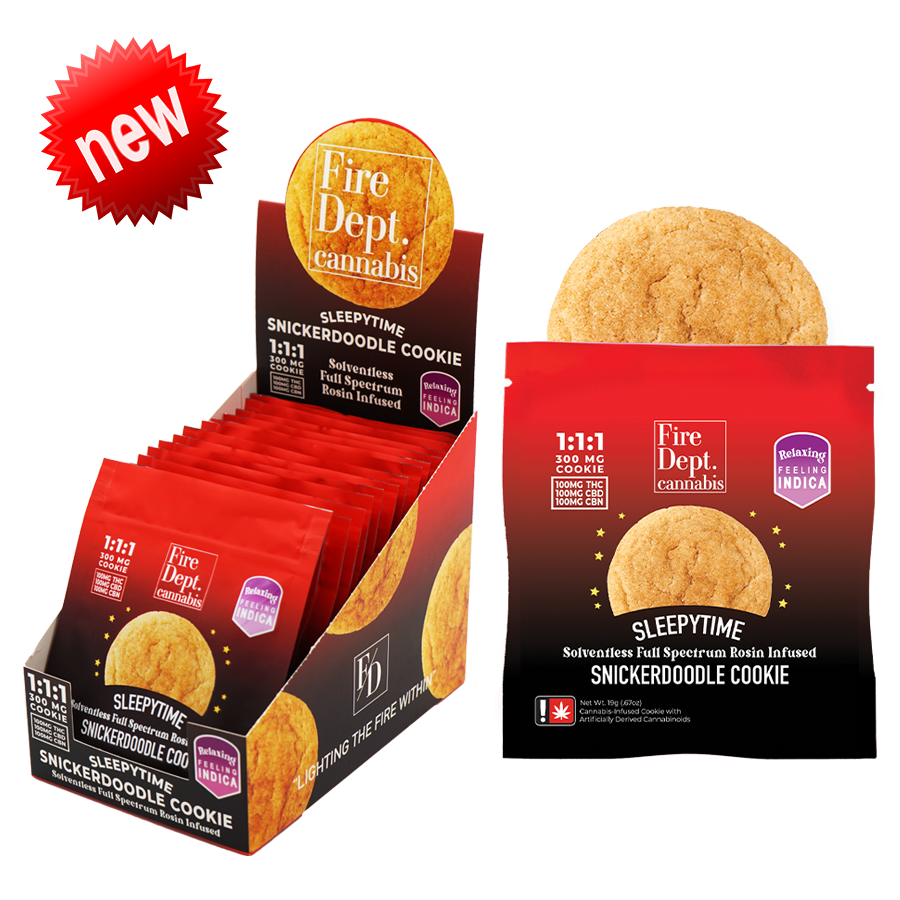 Photograph of product: Fire Dept Snickerdoodle 100mg 1-1-1 Cookie