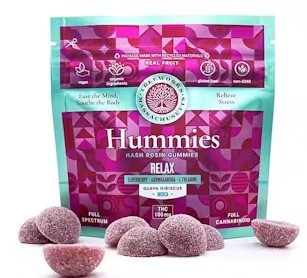 Photograph of product: Hummies - Relax Gummies | 100MG 20PK (TAX INCLUDED)