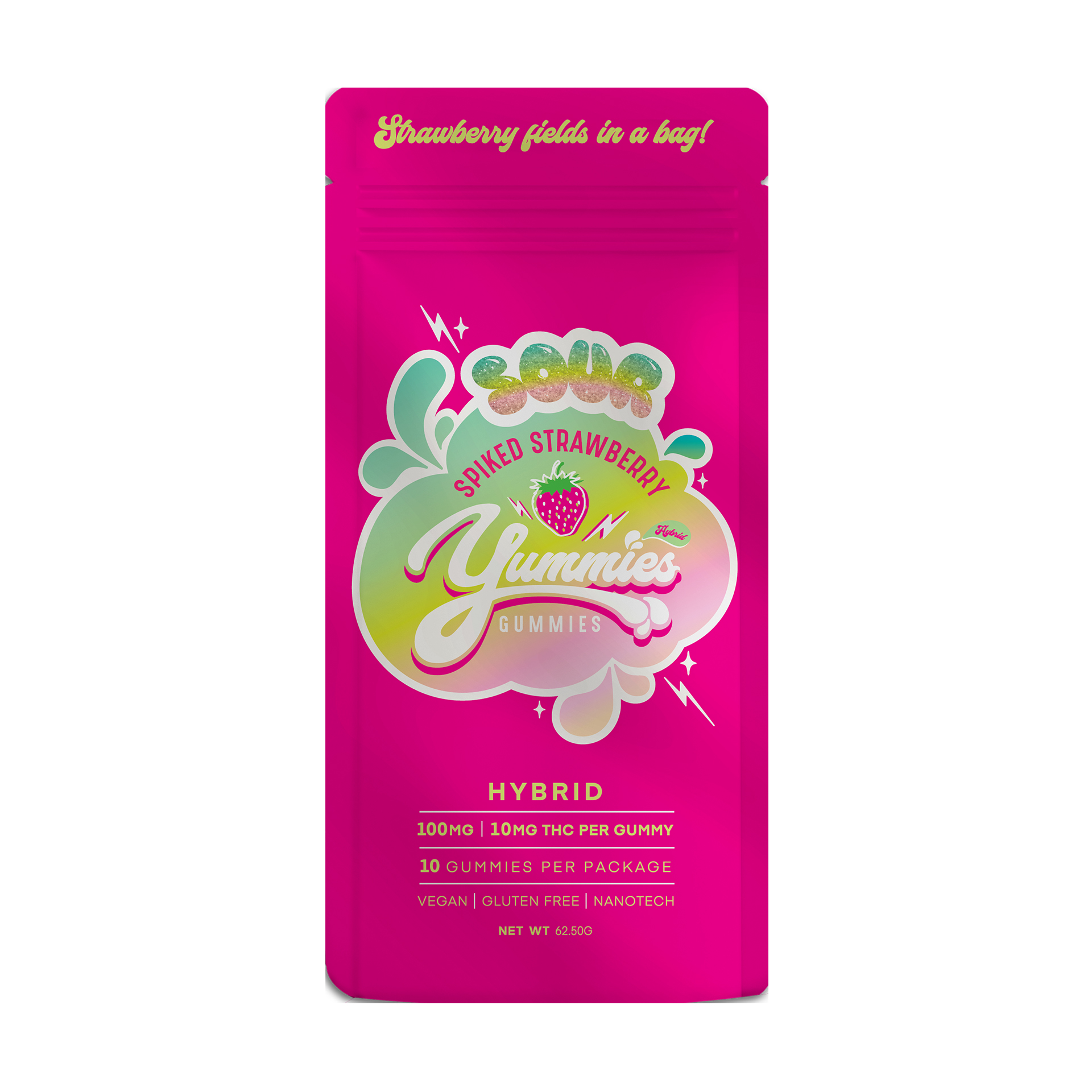 Photograph of product: Gummies - Sour Spiked Strawberry (H)