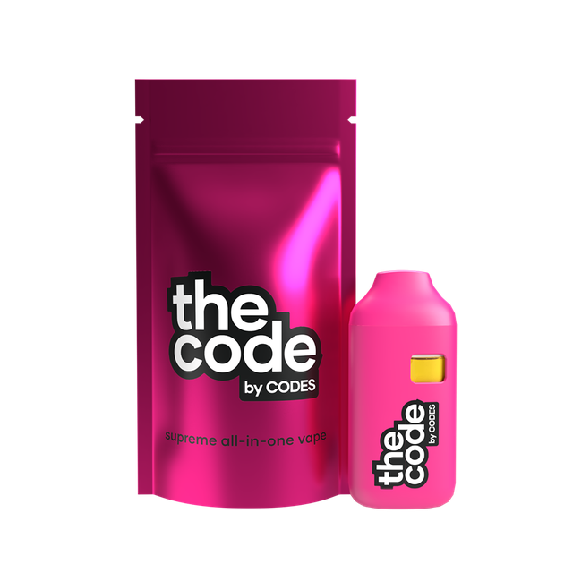 Photograph of Product: Codes: The Code Vape | Watermelon Bubblegum Ice | All-In-One | 1g