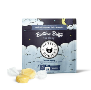 Photograph of product: Betty's Eddies Fruit Chews - Lemon Agave | 5pk | 50mg