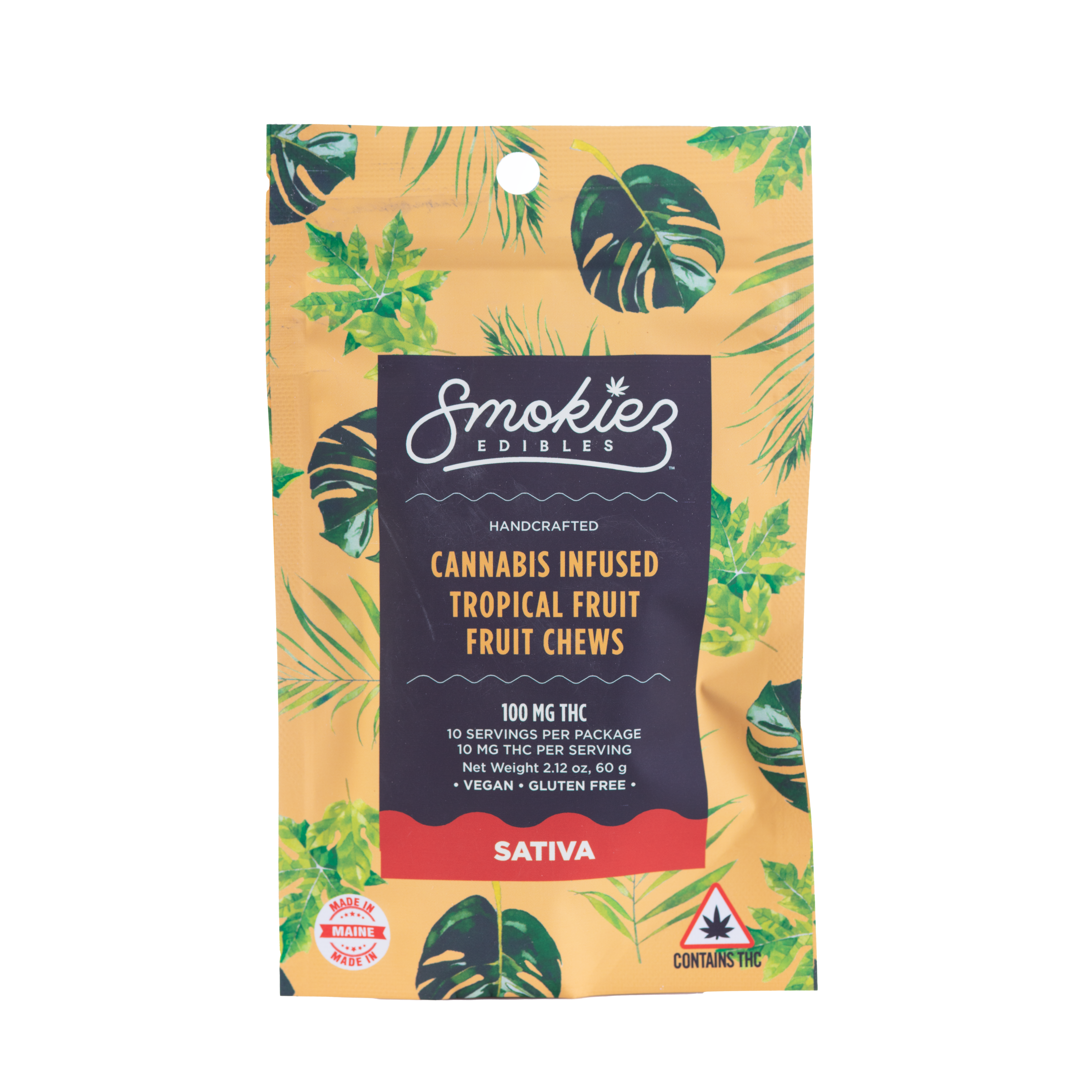 Photograph of product: 100mg Tropical Fruit Fruit Chews