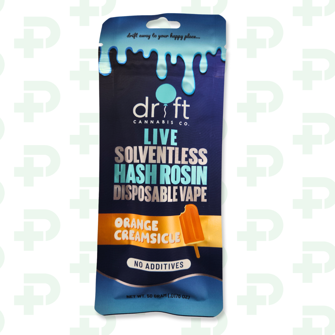 Photograph of product: Drift - Live Rosin Disposable - Orange Creamsicle