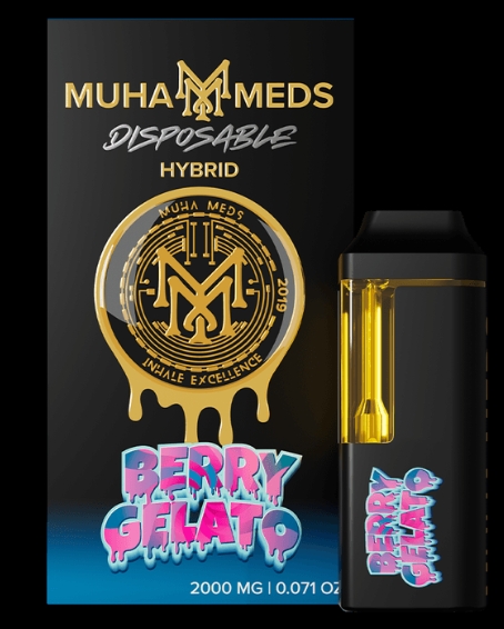 Photograph of product: Berry Gelato (Hybrid) | Muha Meds | Disposable Vape