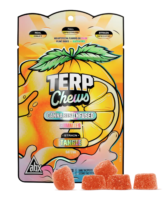 Photograph of product: ABX | Terp Chews | Tangie | Gummies | 100mg