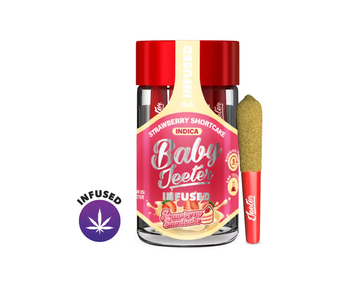 Photograph of product: Baby Jeeter - Milk Man - .5G Quad Infused Preroll 5PK